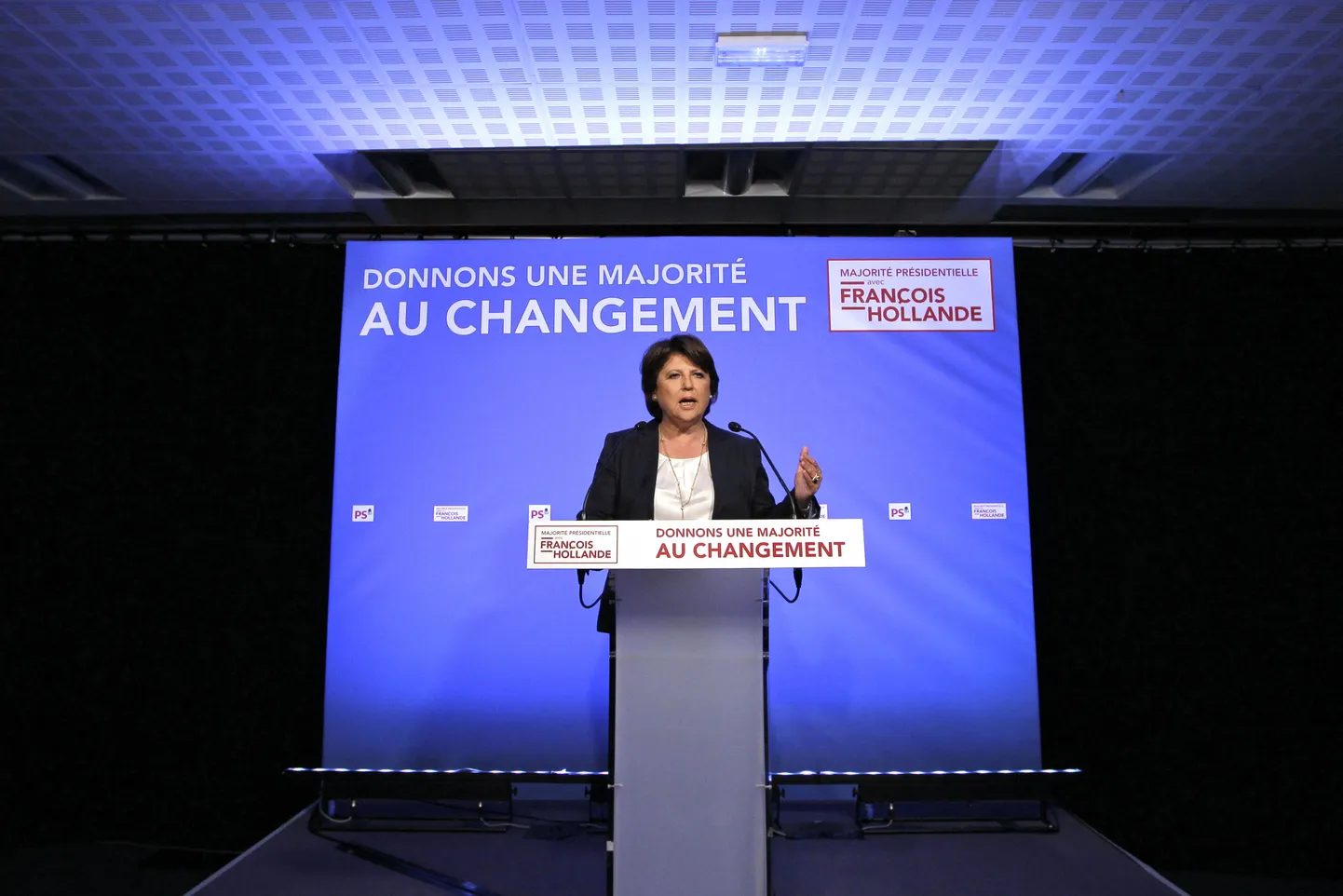 Prantsuse Sotsialistliku Partei peaskretär Martine Aubrey.