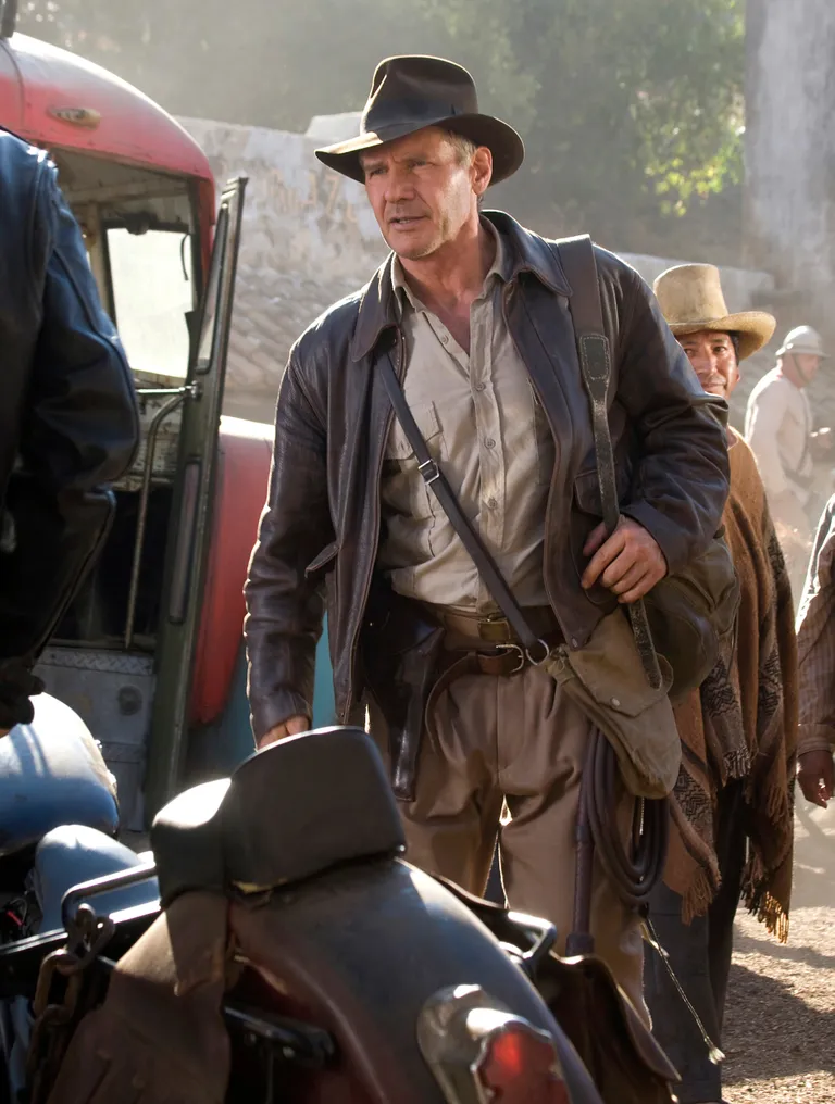 Kaader filmist «Indiana Jones and the Kingdom of the Crystal Skull» (Indiana Jones ja Kristallpealuu kuningriik), milles kehastas arheoloog Indiana Jonesi Harrison Ford