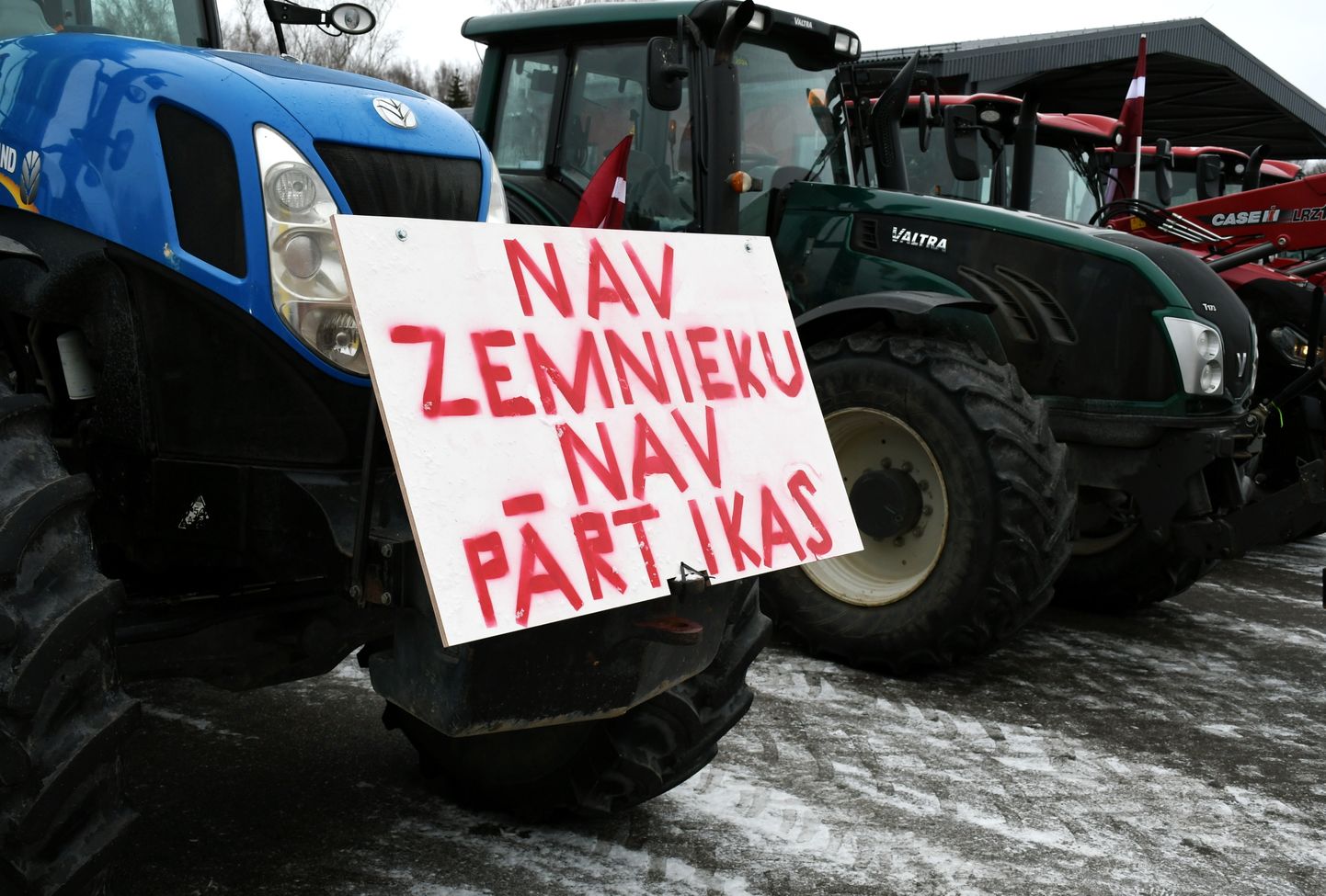 Протест фермеров в Даугавпилсе, 5 февраля 2024 г.