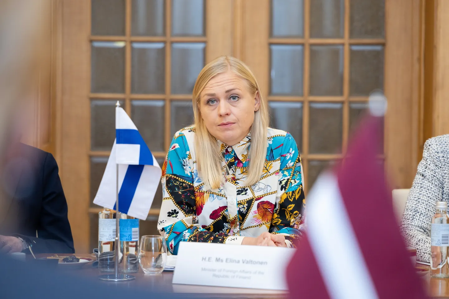 Soome välisminister Elina Valtonen jaanuari lõpus visiidil Lätti.