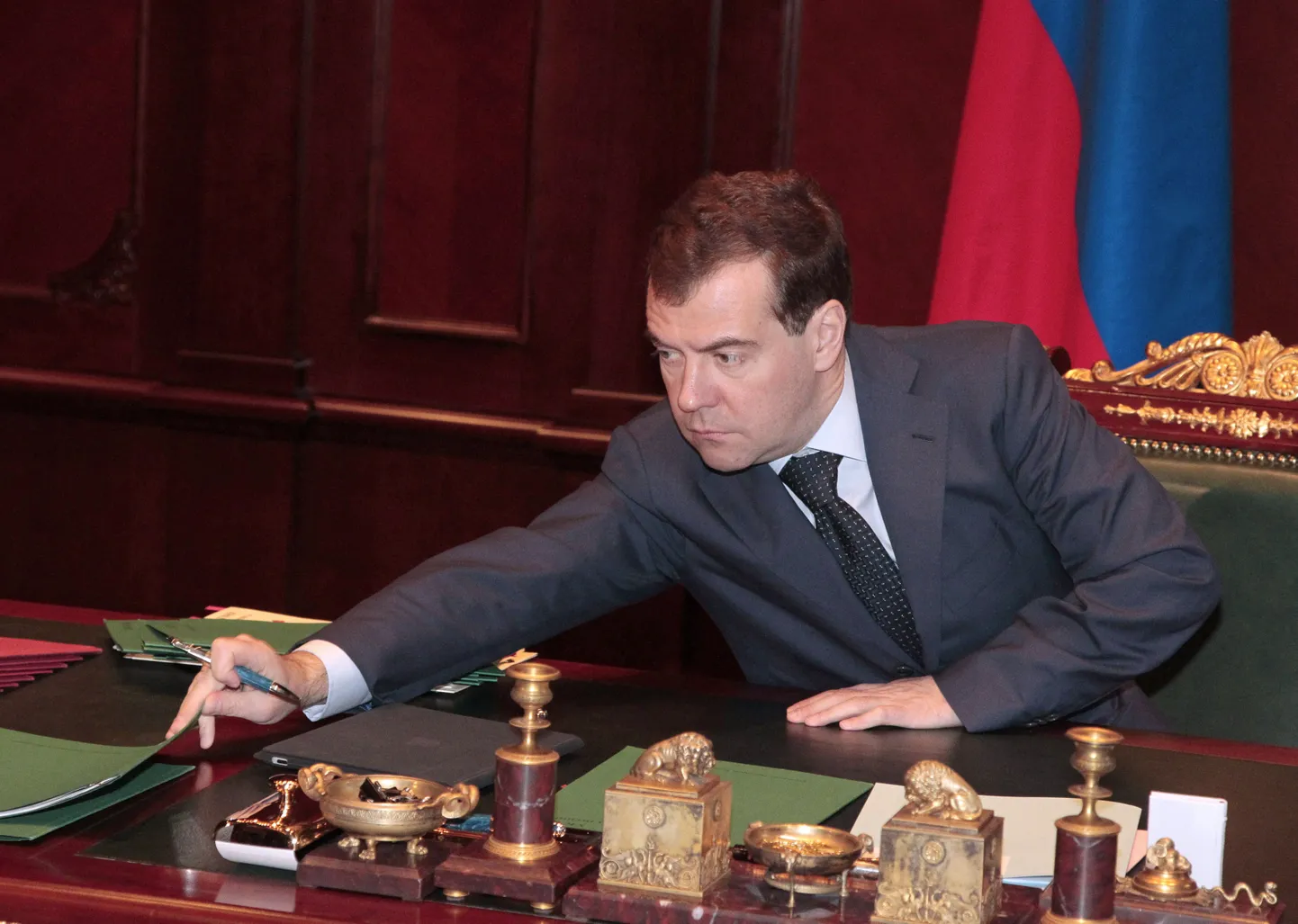 Dmitri Medvedev Gorkis asuvas residentsis.