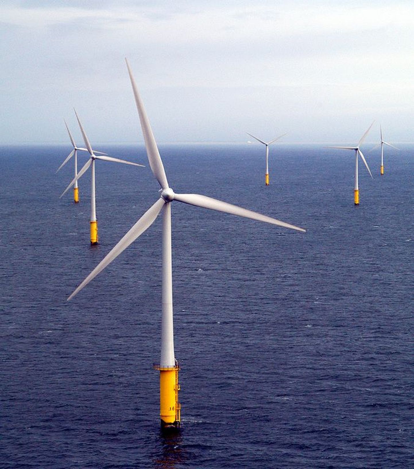 Vestas Wind Systemsi ehitatud meretuulepark North Hoyle's Walesis Suurbritannias.