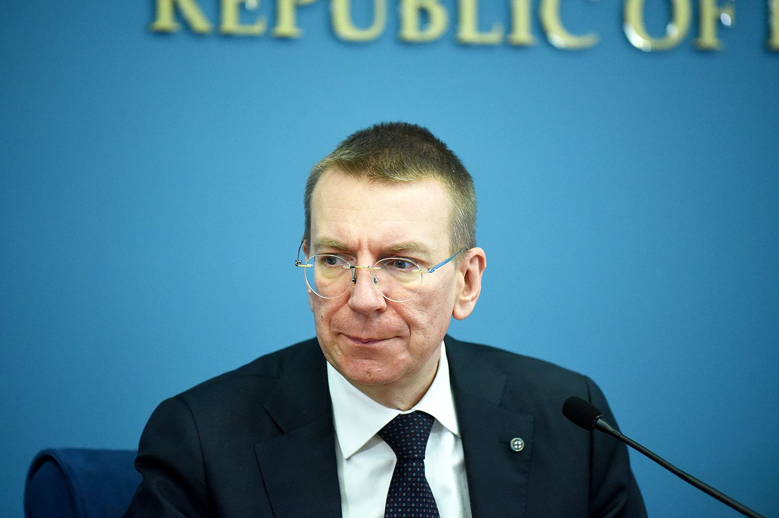 Министр иностранных дел Эдгар Ринкевич.