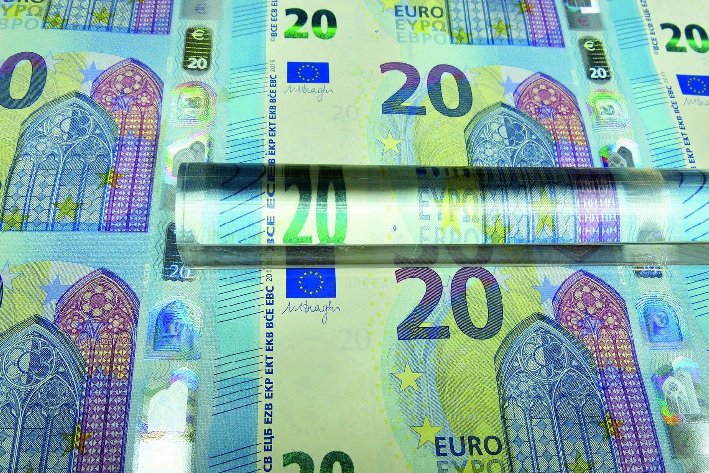 Euroopa Keskpank avalikustas uue seeria 20-euroste kujunduse