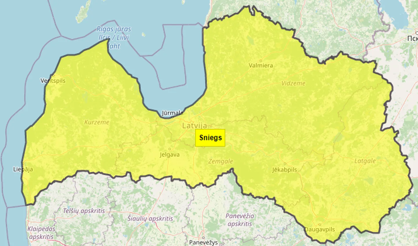 Желтое предупреждение