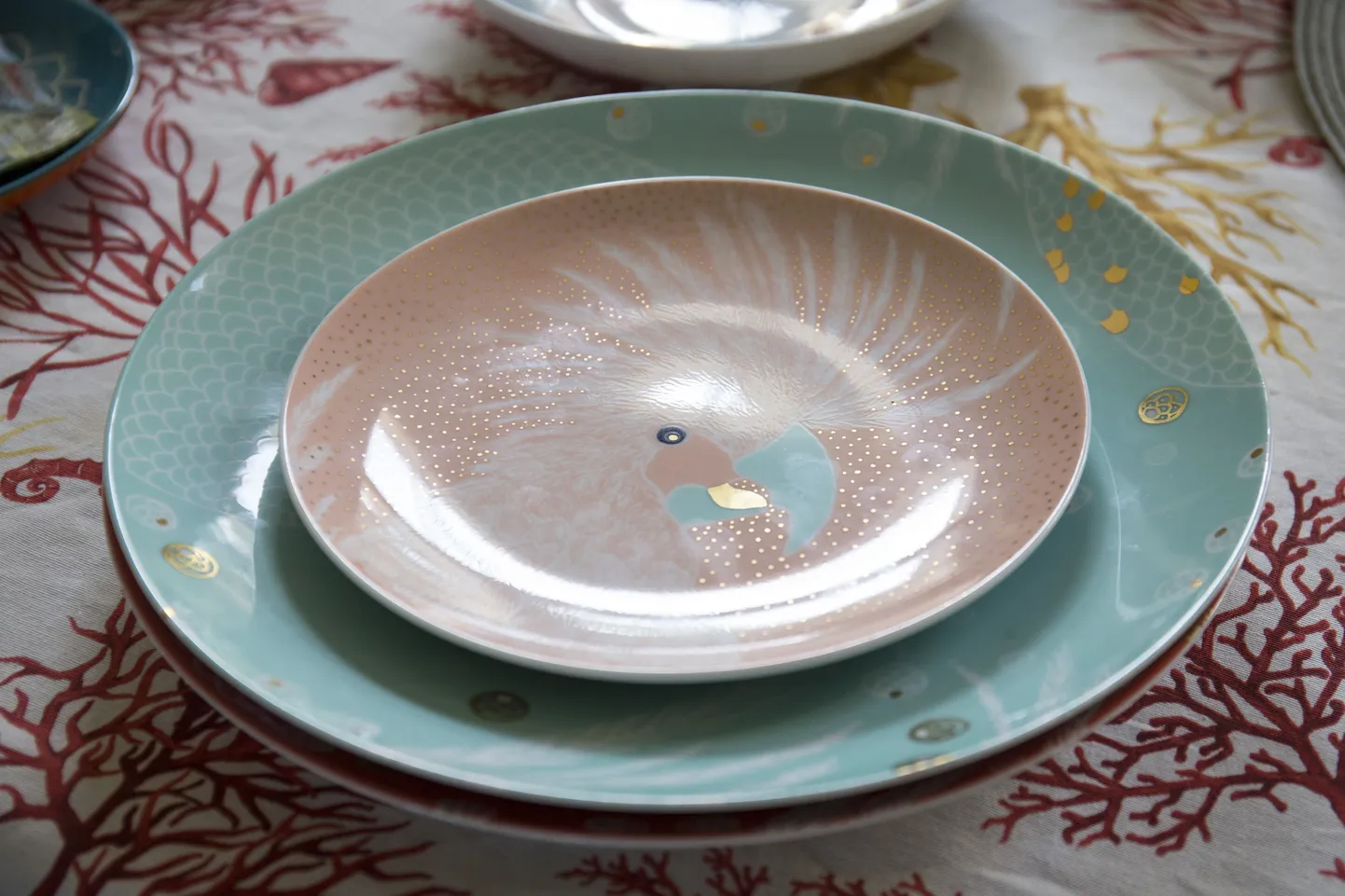 Hinnaklassilt jäävad Arro Keraamika tooted Iittala ja Villeroy & Bochi vahele: pildil olev koogitaldrik hakkab maksma 20 eurot, selle all oleva praetaldriku hind jääb 30-35 euro vahele.