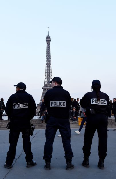 Julgeolekutöötajad Pariisis. Foto: BERTRAND GUAY/AFP/Scanpix