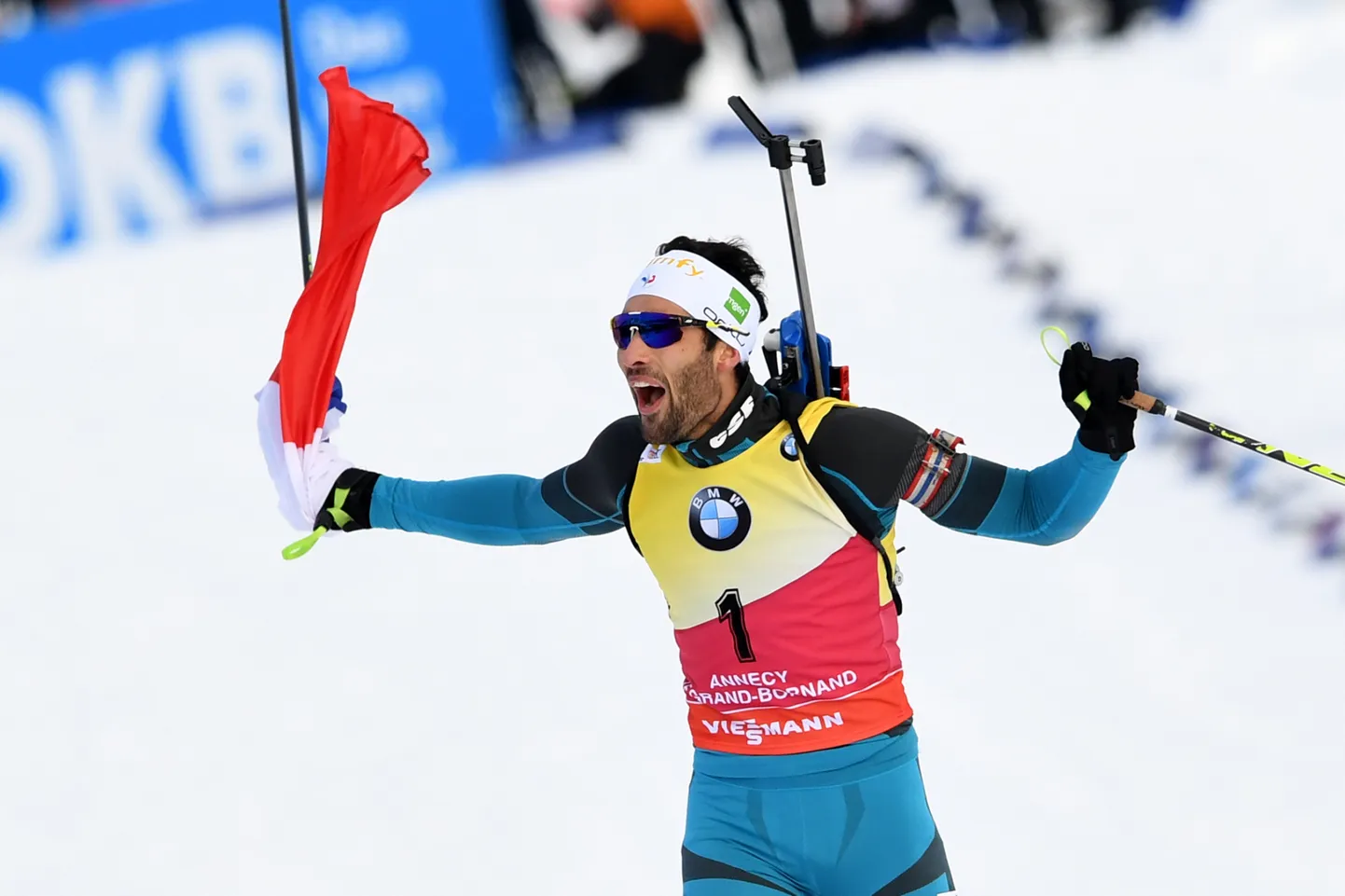 Martin Fourcade tähistab karjääri 65. MK-etapivõitu.