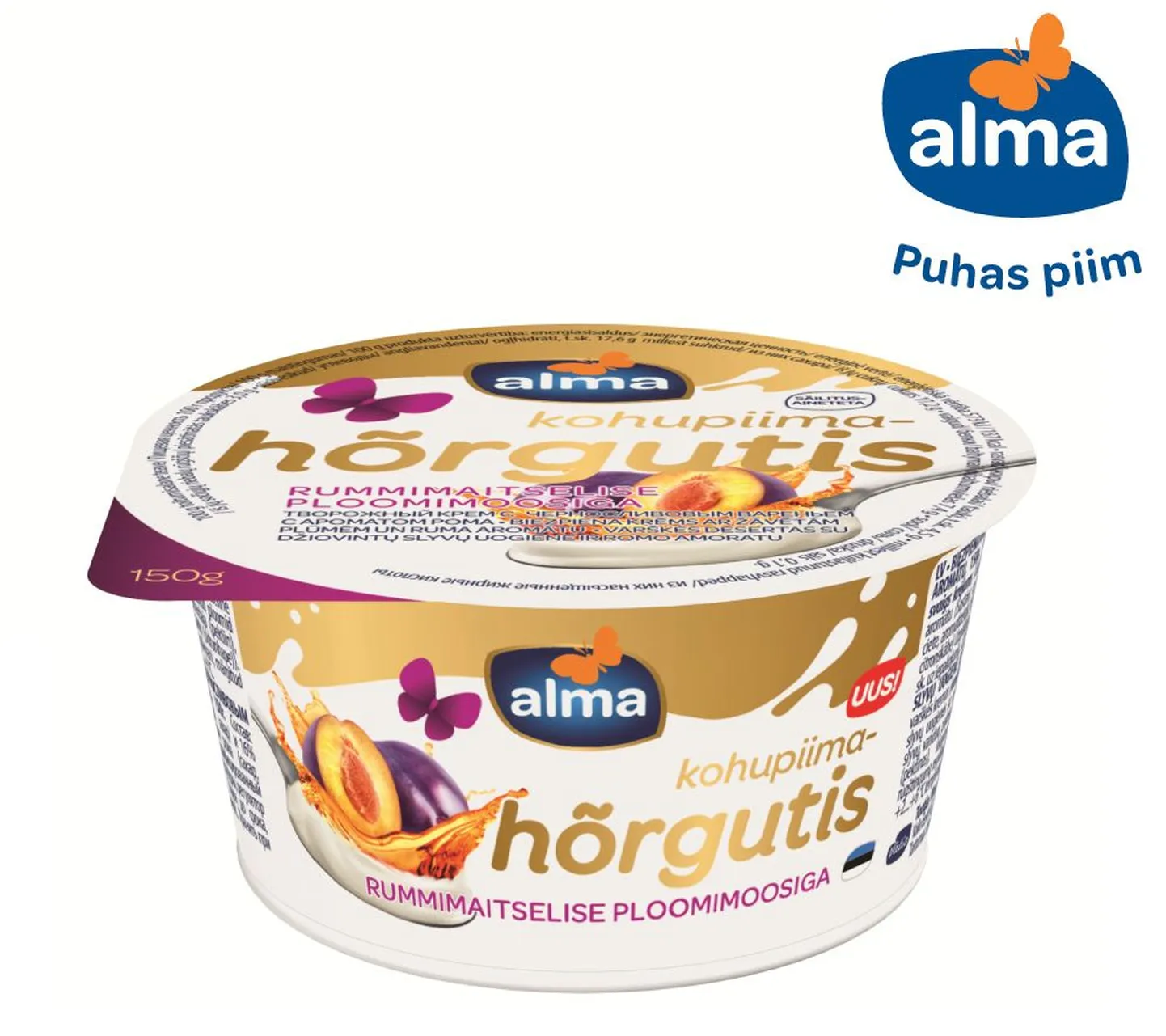 Uus rummimaitseline kohupiimahõrgutis.
