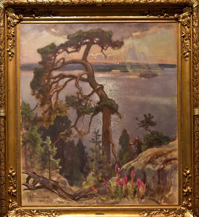 Ida-Soome maastikud on Soomes armastatud. Pildil Eero Järnefelti maal «Koli maastik».