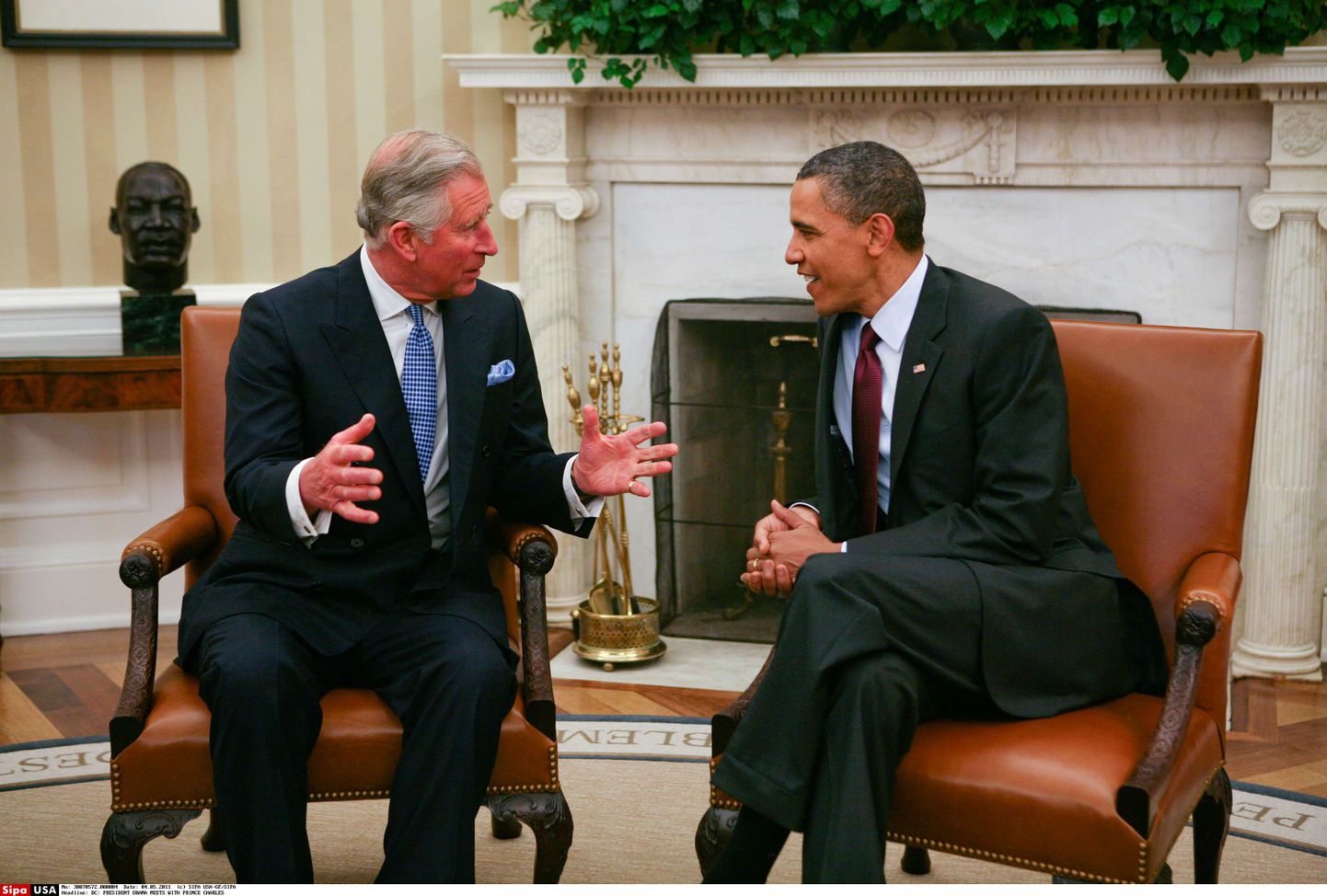 Barack Obama ja prints Charlesi kohtumine Valges Majas