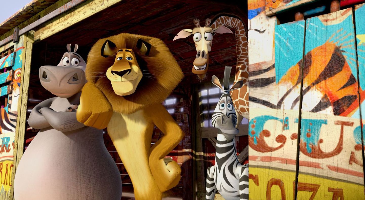 Mai kinos on vaadata lõbus kogupere film "Madagaskar 3".