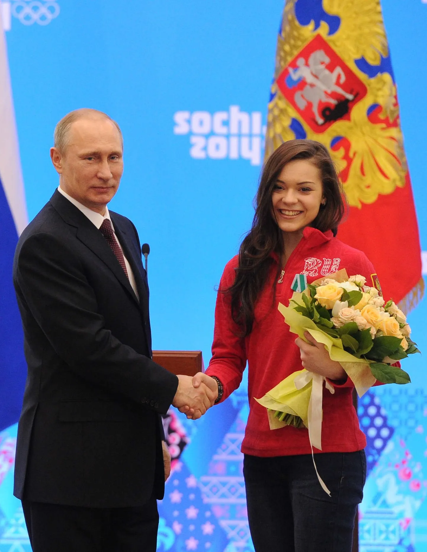 Владимир Путин и Аделина Сотникова.
