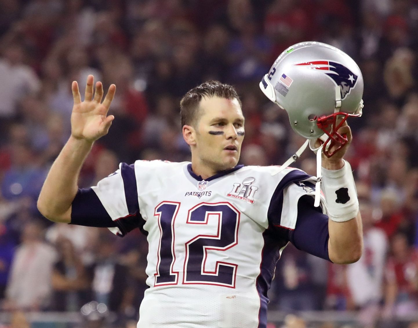 Tom Brady pärast võidukat Super Bowli finaalmängu.