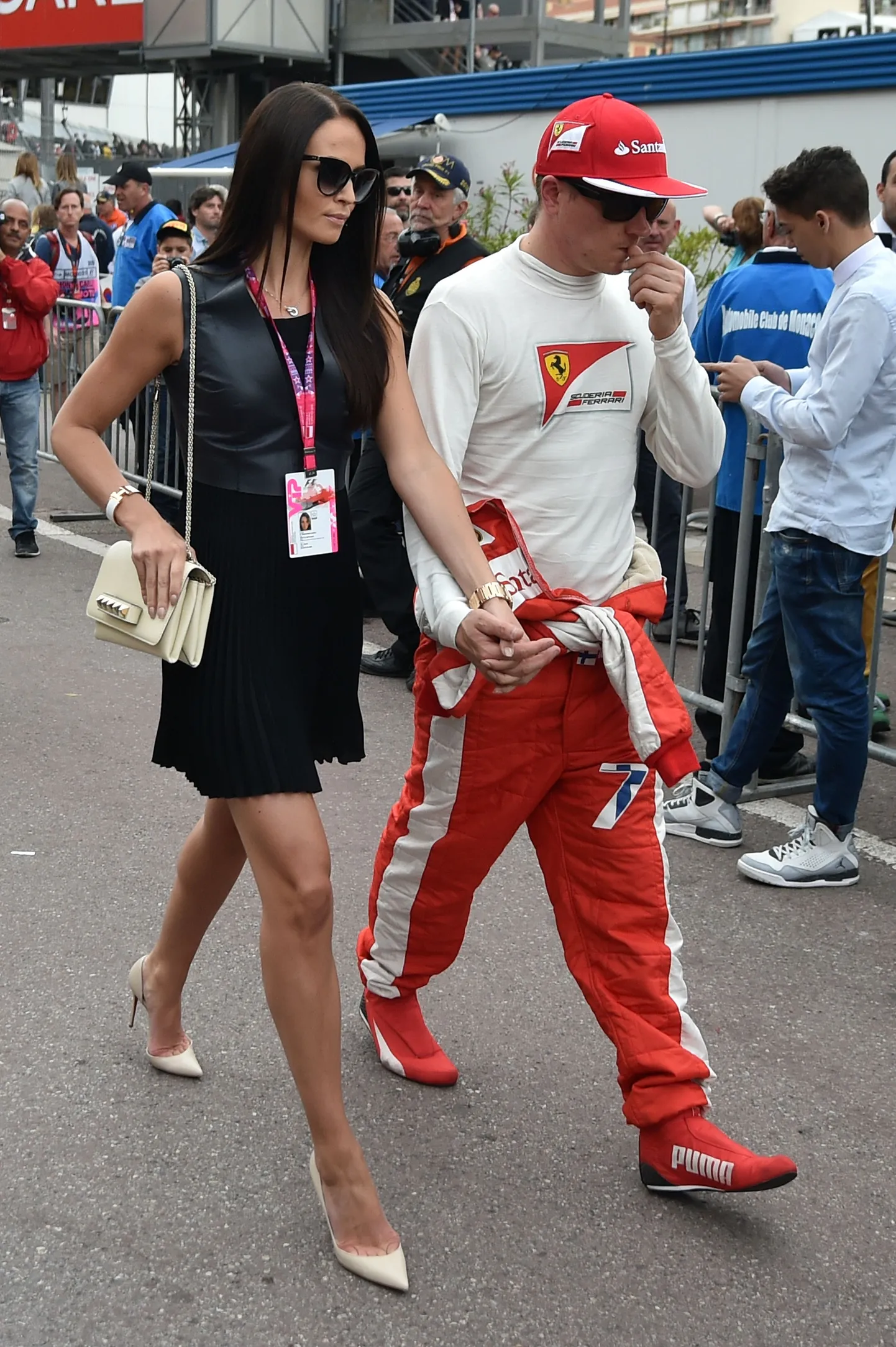 Kimi Räikkönen ja Minttu Virtanen.