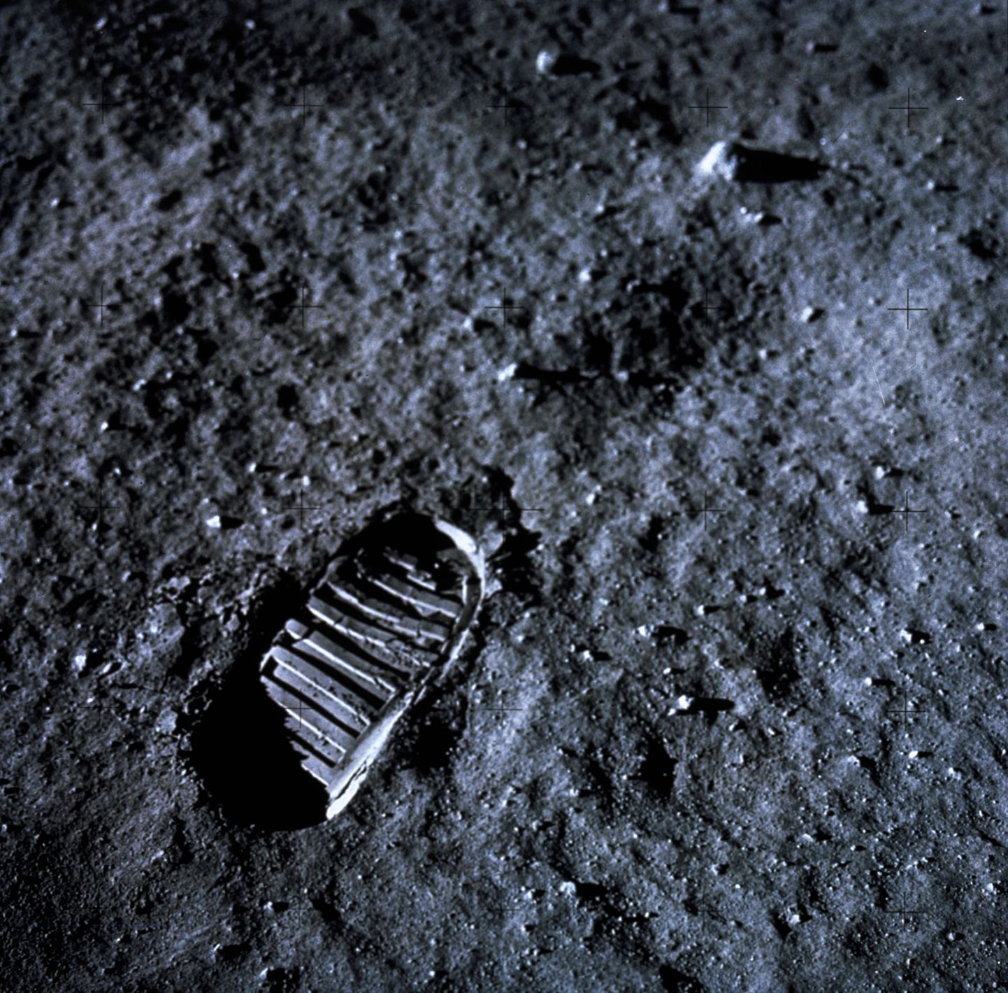 Neil Armstrongi jalajälg Kuu pinnal.