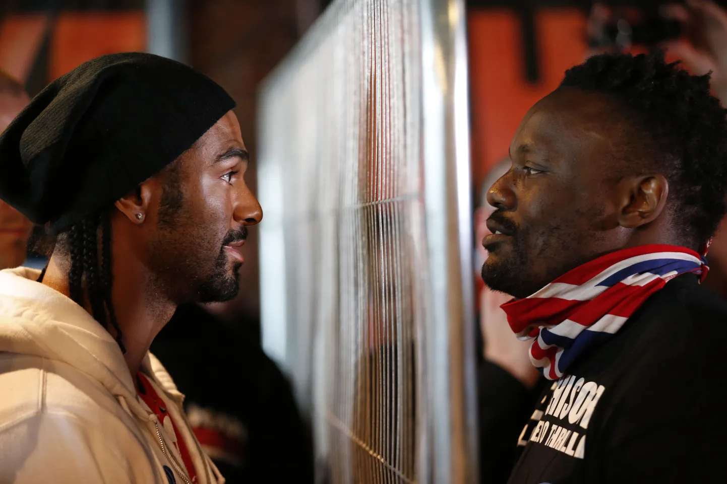 David Haye (vasakul) ja Dereck Chisora.