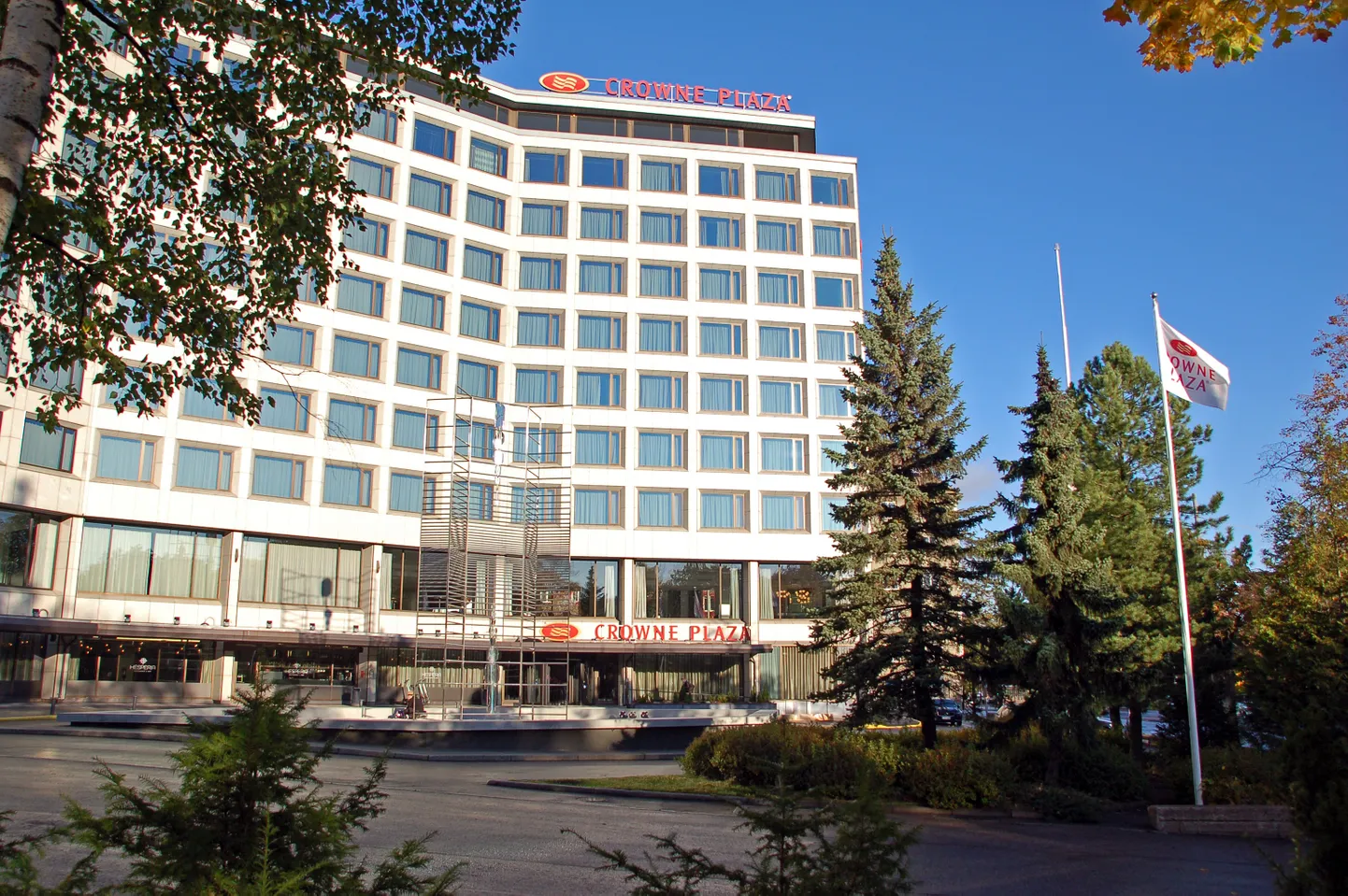 Crowne Plaza hotelli välisvaade.