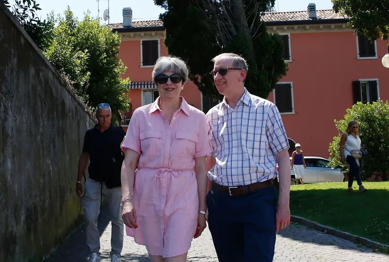 Briti peaminister Theresa May ja ta abikaasa Philip May