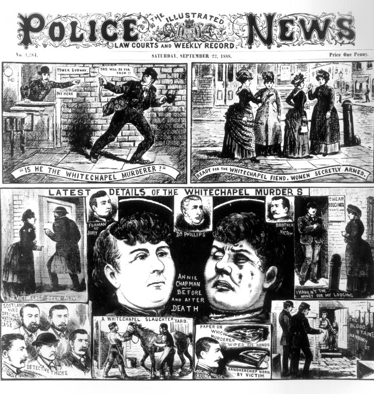 Briti 1888. aasta meedia kajastas Whitechapeli mõrvu