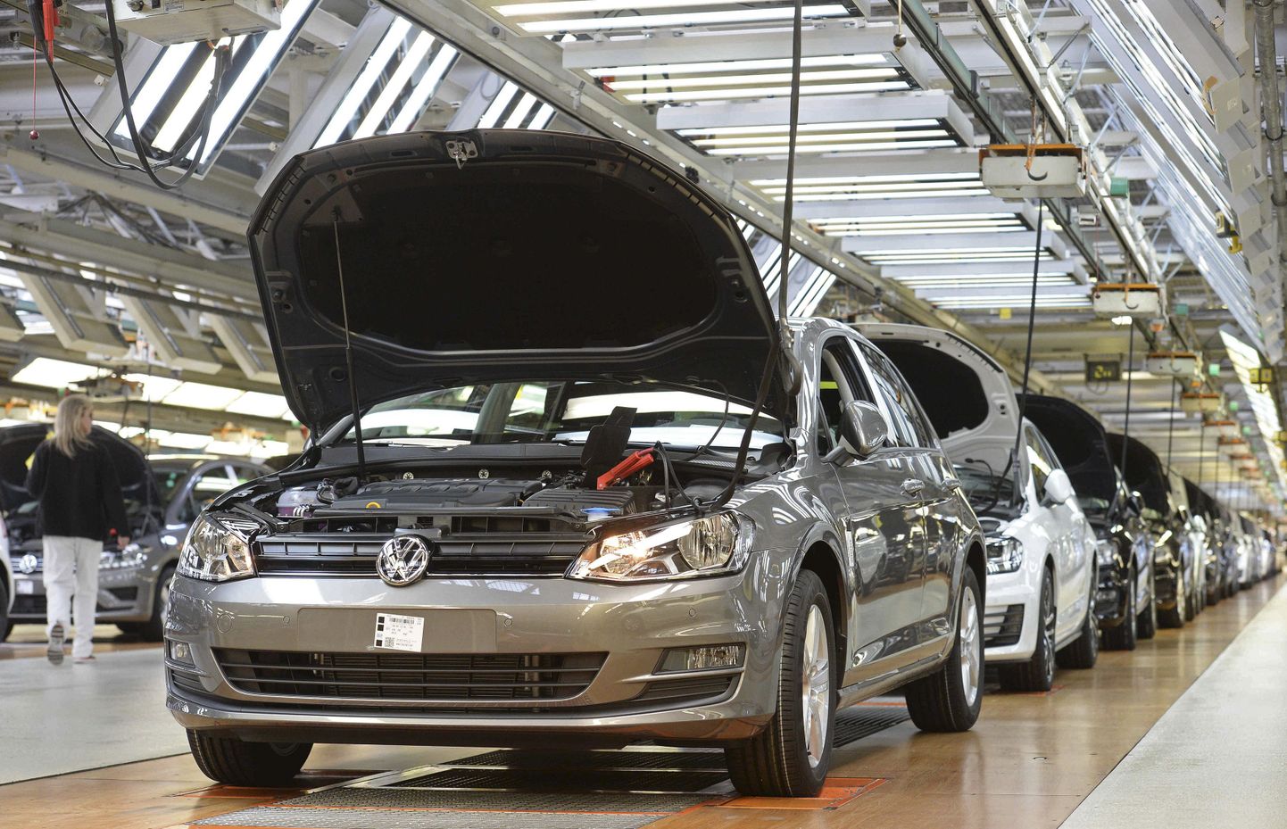 Volkswagenite tootmine Wolfsburgis.