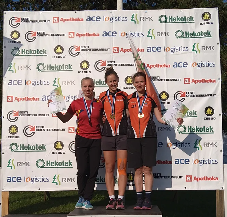 EMV tavarada naised: 1. Laura Joonas, 2. Margret Zimmermann, 3. Eleri Hirv