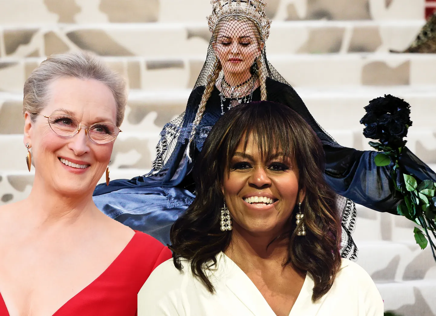 Merila Strīpa, Madonna, Mišela Obama.