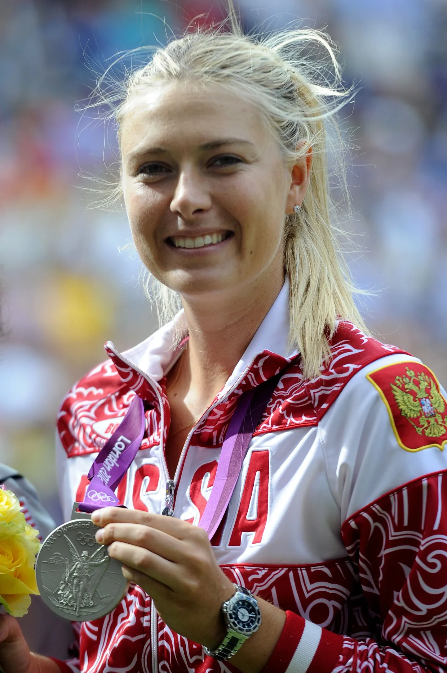 Мария Шарапова с "серебром" лондонской Олимпиады.