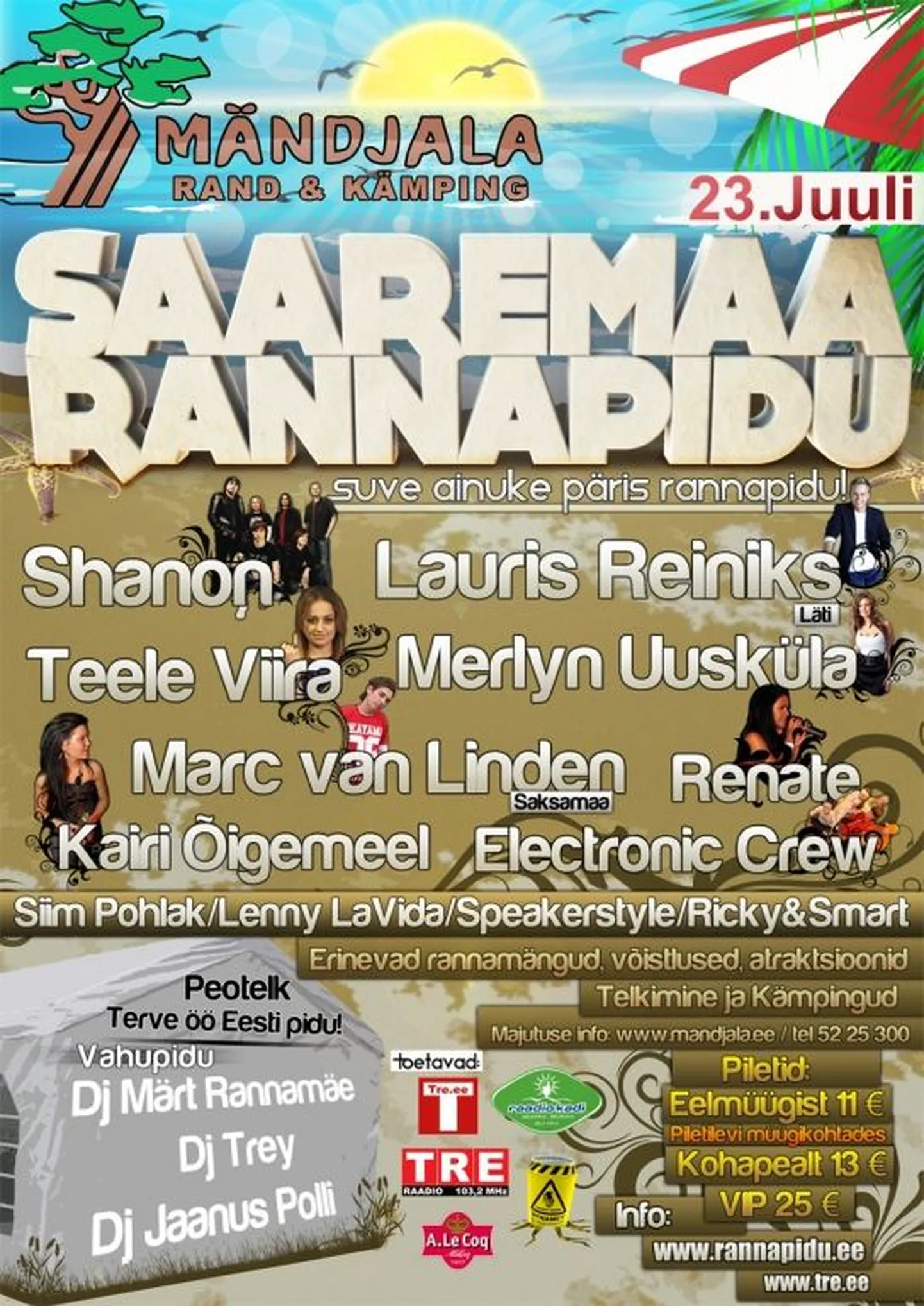 Selle suve ainuke rannapidu Saaremaal!