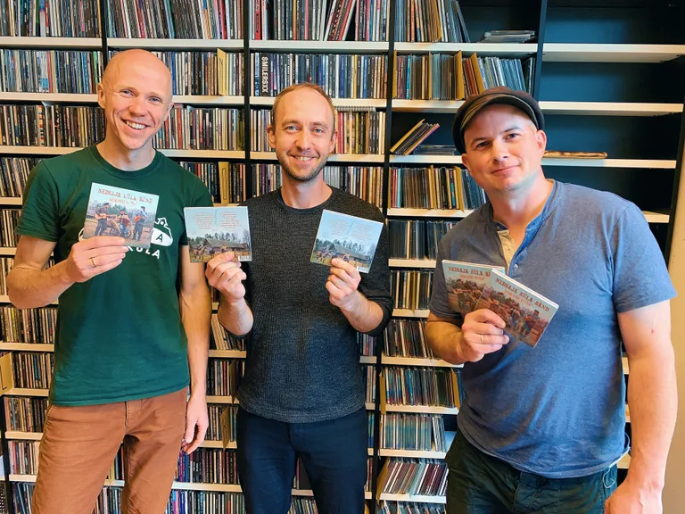 Iisak Sulev Andreller, Tambet Ind ja Toomas Valk raadio Elmar stuudios