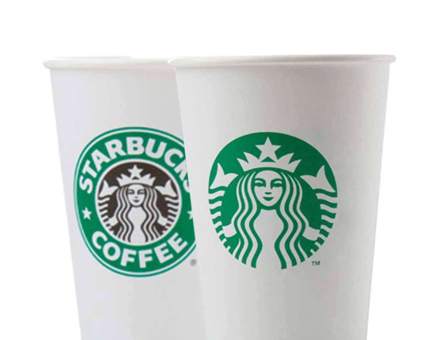 Starbucks vana ja uus logo