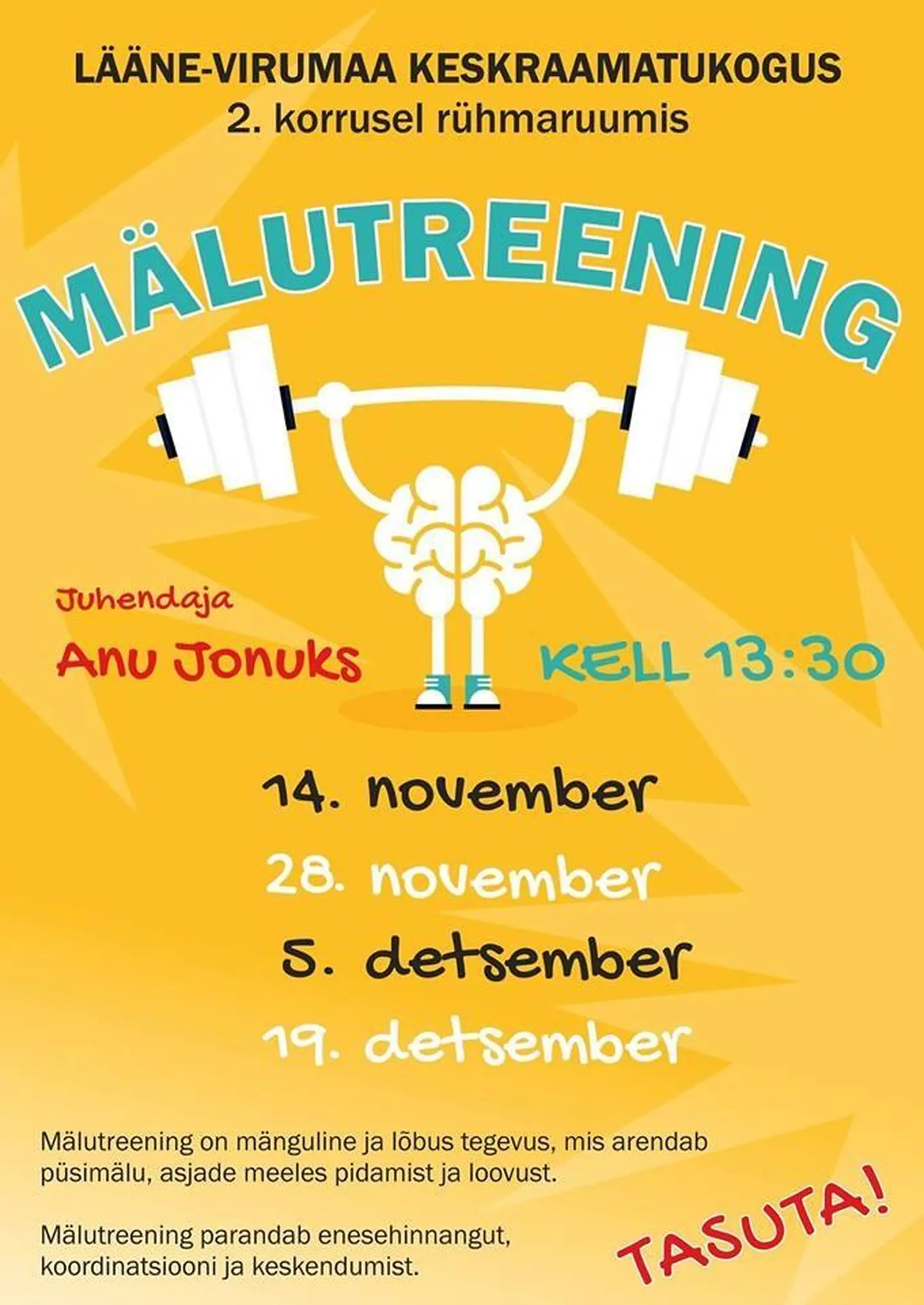 Mälutreening parandab elukvaliteeti.