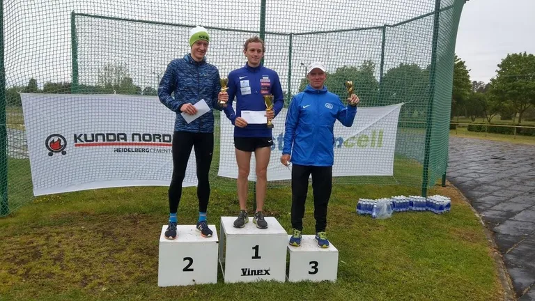 Põhidistantsi esikolmikusse mahtusid Peep Jalakas (vasakult), Mark Abner ja Andrus Lein.