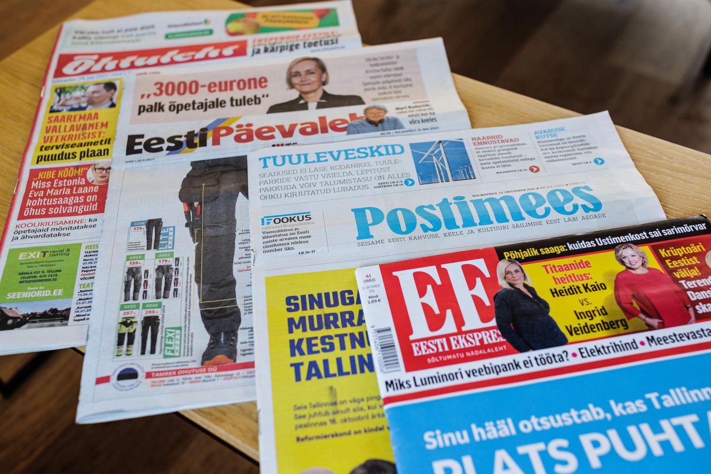 Eesti ajakirjandusväljaanded.
