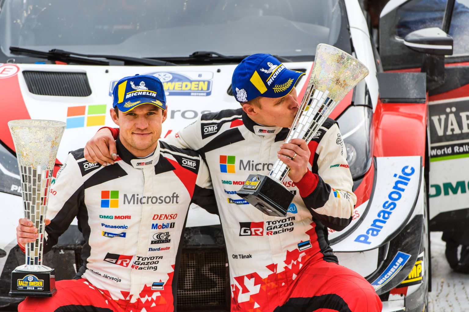 Ott Tänak ja Martin Järveoja tulid 2019. aastal Toyotaga maailmameistriteks.