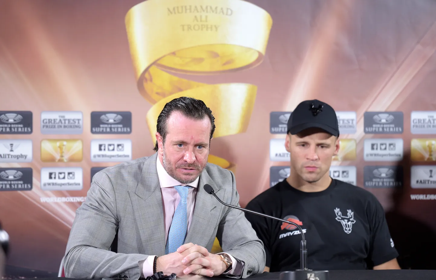 Kalle Zauerlands (no kreisās) un Mairis Briedis