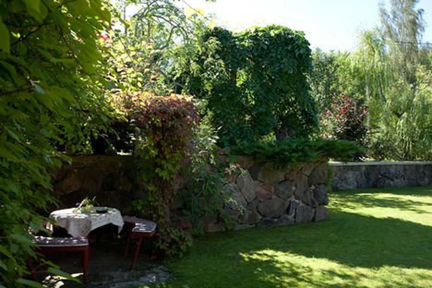 Konkursil Kaunis Kodu kaunima aia tiitli pälvinud aed Jõgevamaal.