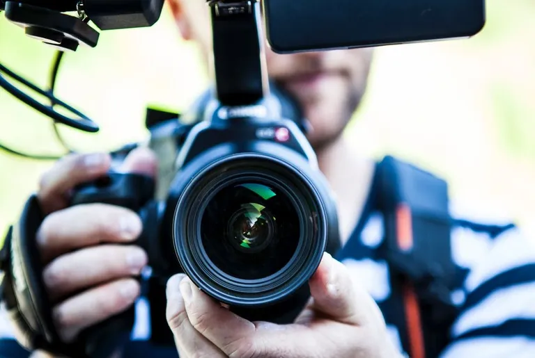 Fotograaf. Pilt on illustreeriv