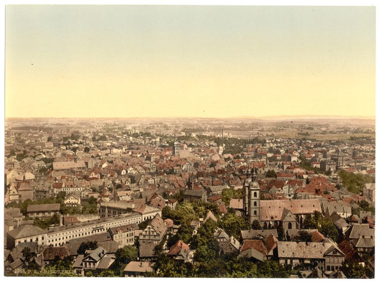 Saksa linn Bielefeld 20. sajandi alguse fotol