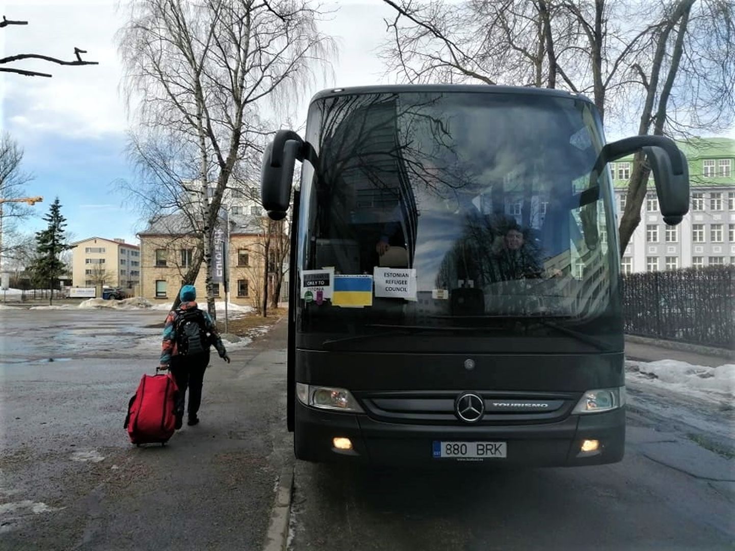 Автобус Pagulasabi курсировал между Польшей и Эстонией.