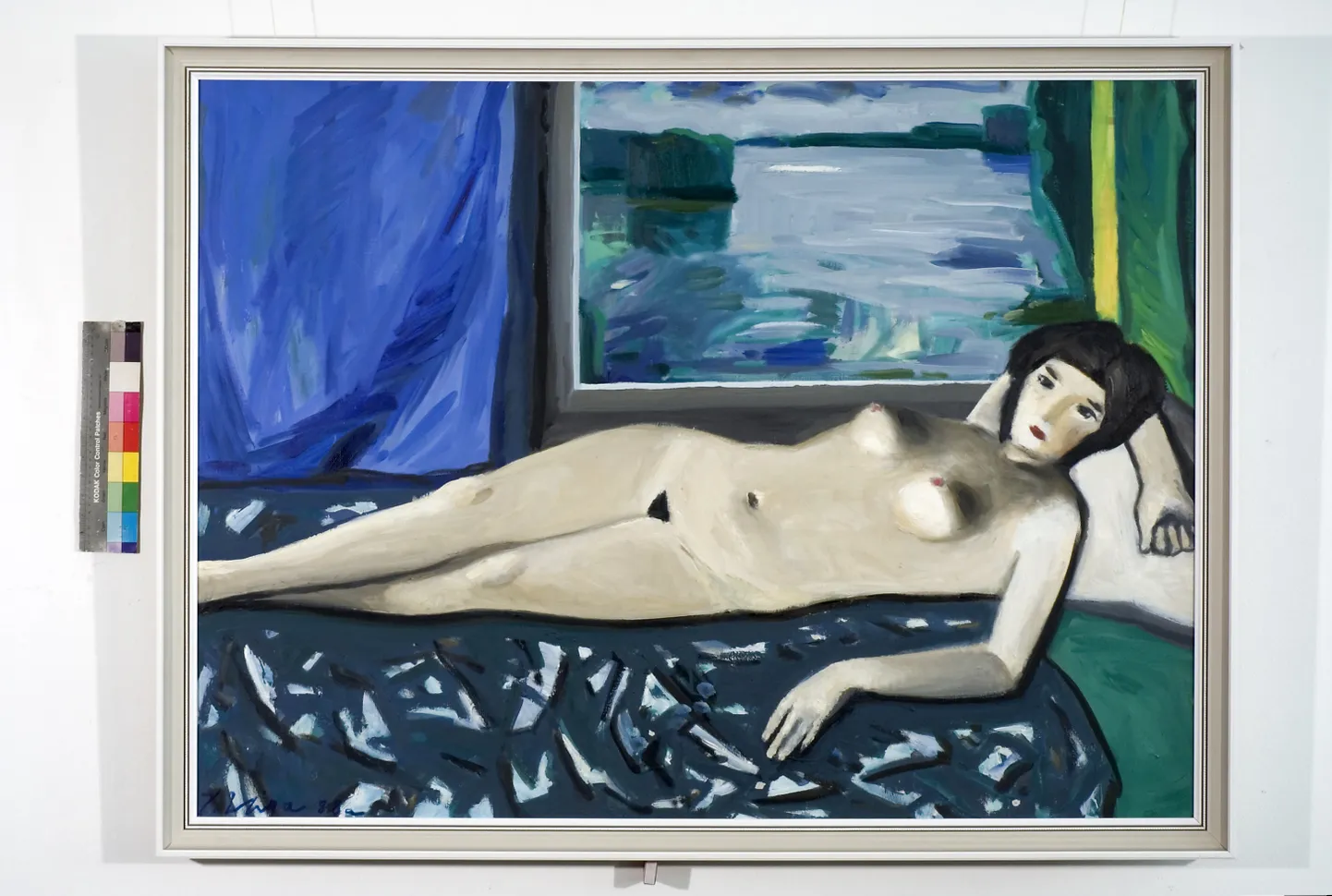 Johannes Uiga "Lamav akt Pühajärvega". 1988.