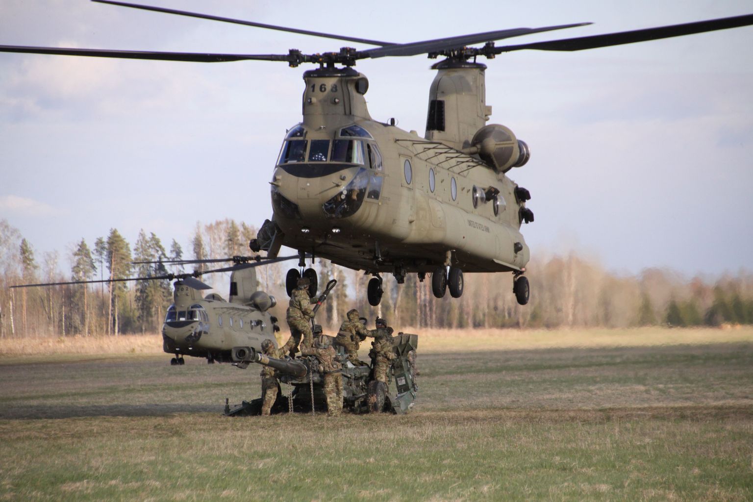 Chinook helikopterid lendasid aktiivselt Järvamaa kohal eelmise aasta mais õppuse Swift Responce raames.