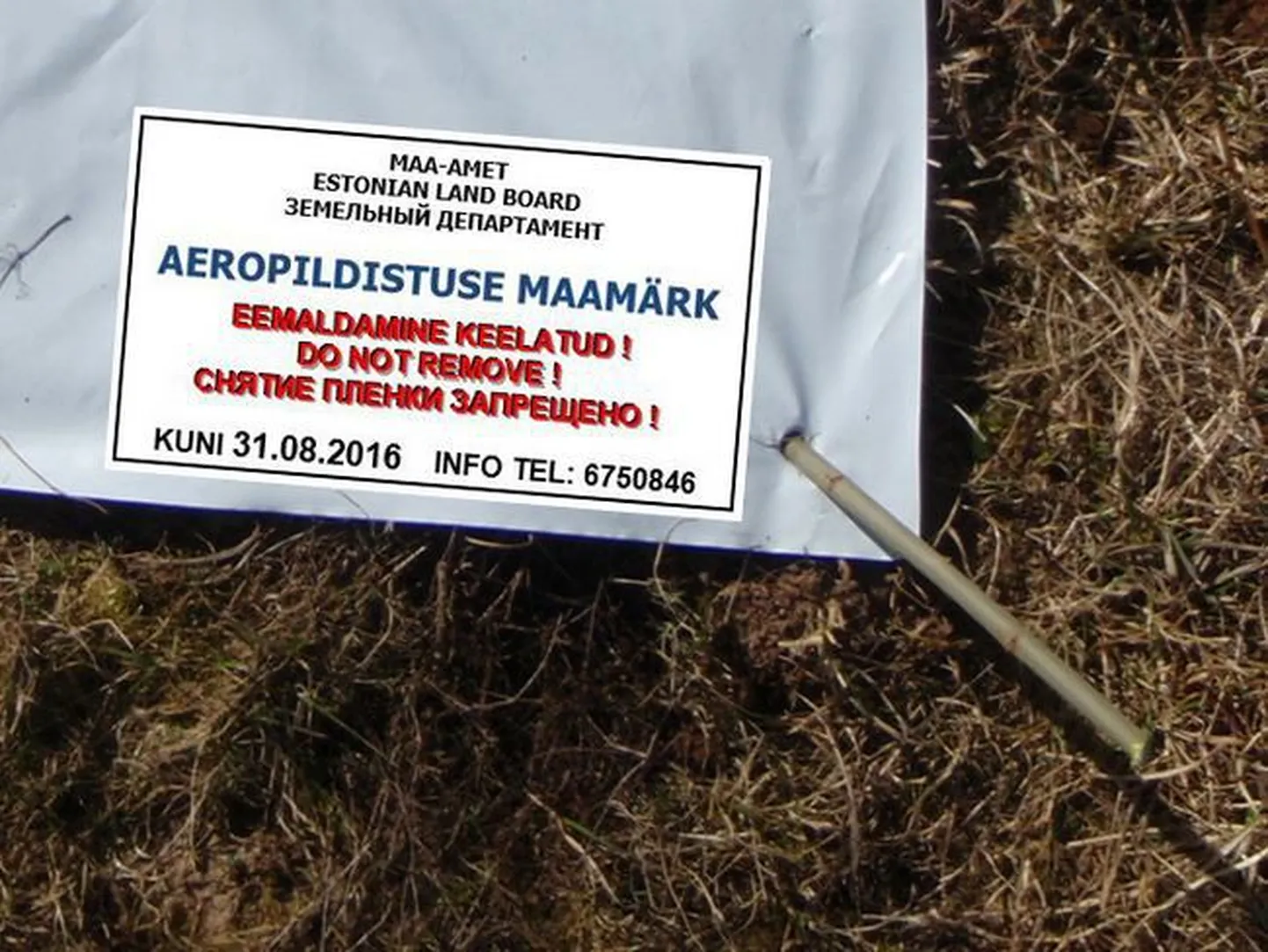 Aeropildistamise maamärk.
