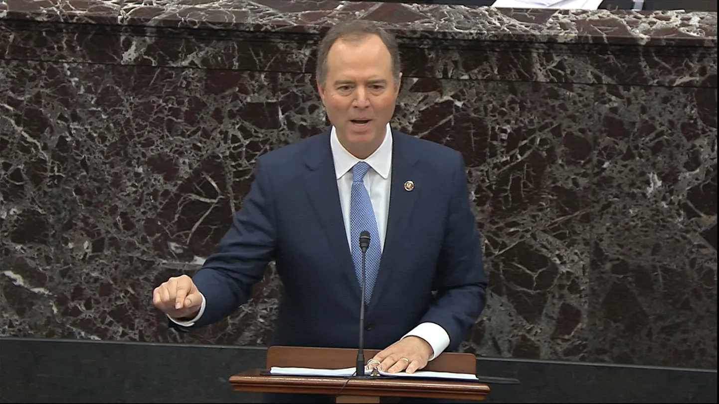 Süüdistajate meeskonna juht USA presidendi Donald Trumpi tagandamisprotsessil, esindajatekoja luurekomisjoni esimees demokraat Adam Schiff.