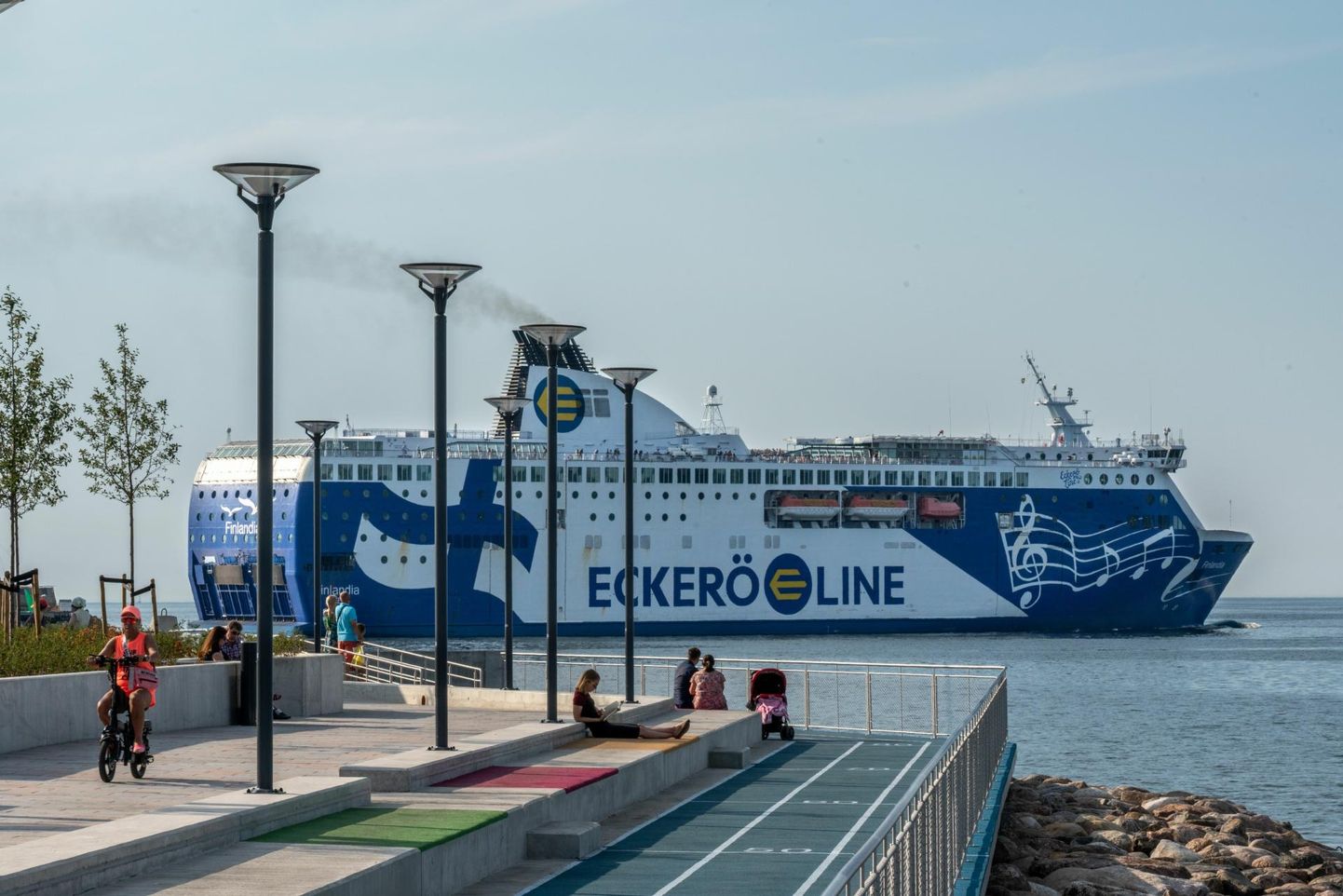 Haaret laiendava Eckerö Line’i reisijate arv kasvas eelmisel aastal 12 protsenti, turuvalitseja Tallinki reisijate arv aga 4,6 protsenti. Fotol Eckerö Line’i laev Tallinna sadamas.