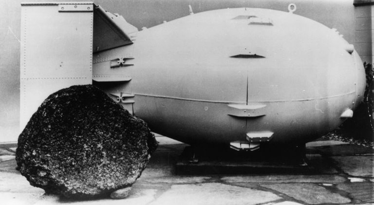 USA loodud aatomipomm Fat Man, mis visati Jaapani linnale Nagasakile.