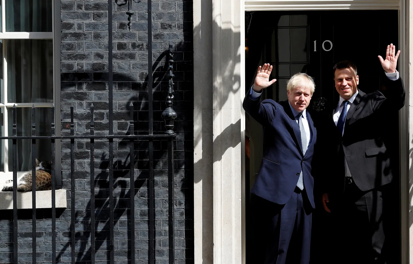 Boris Johnson Jüri Ratase ja triibikkassiga