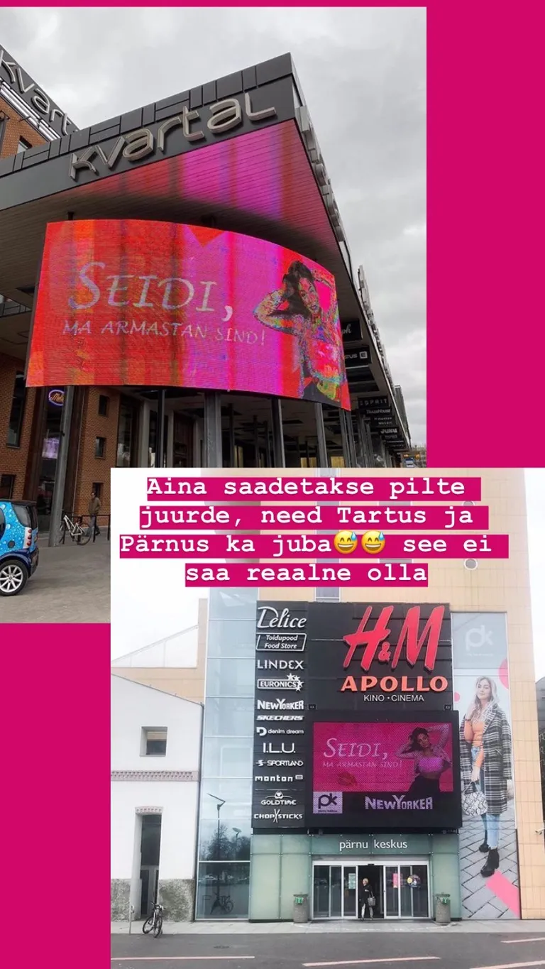 Seidile avaldatakse üle Eesti armastust.