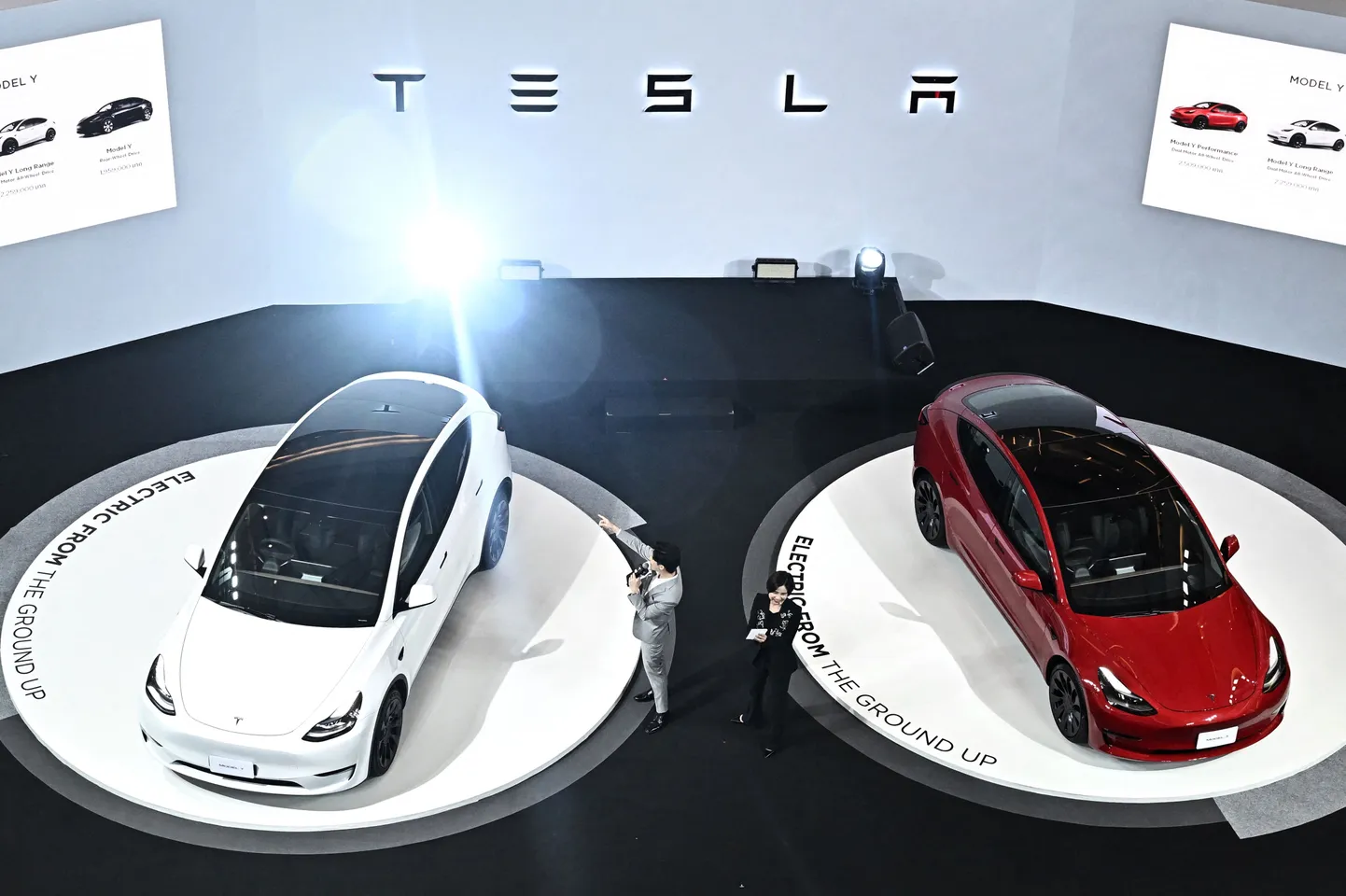 Tesla elektriautod.