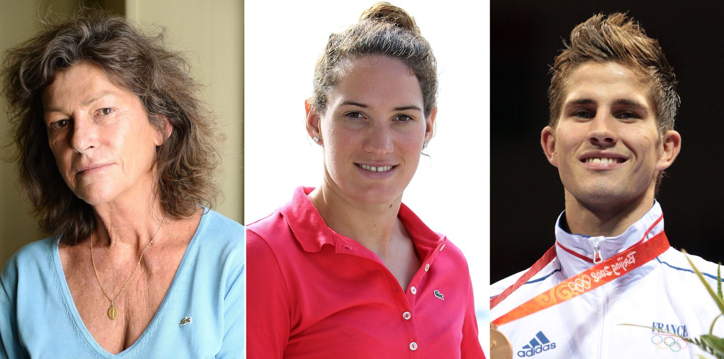 Kopteriõnnetuses hukkusid (vasakult) edukad Prantsusmaa sportlased Florence Arthaud, Camille Muffat ja Alexis Vastine.